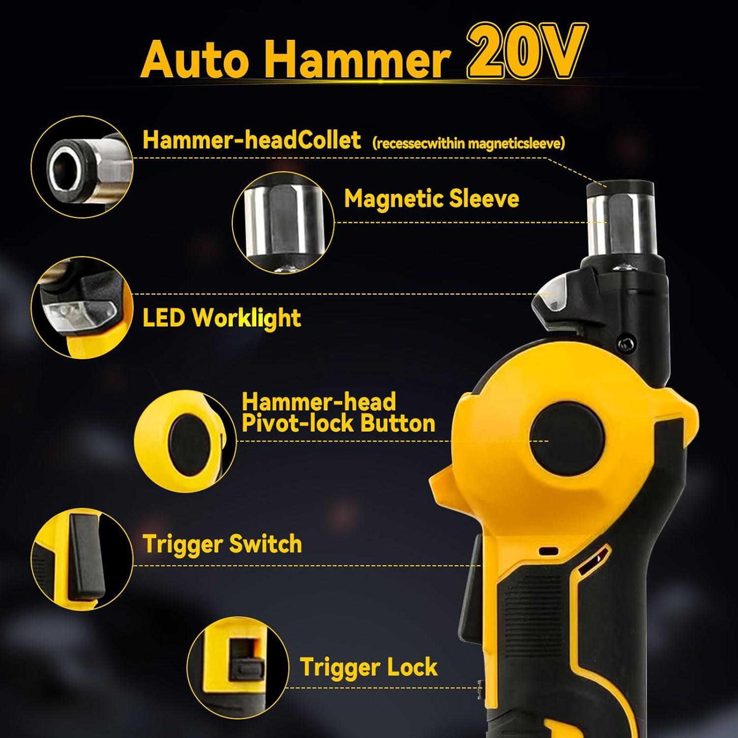 Clavadora de Palma Inalámbrica Newbounce 20V Ajustable 0-90°