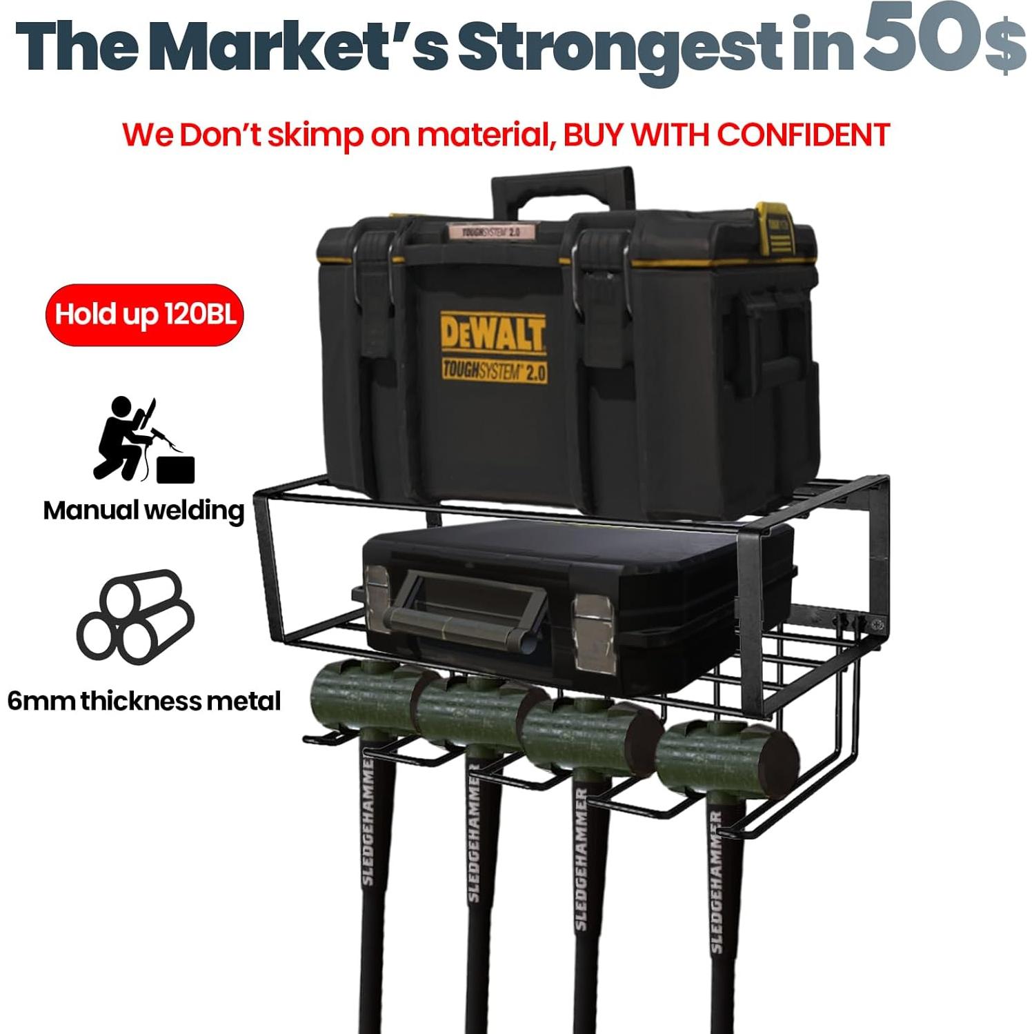 Organizador de Herramientas Eléctricas Vikerniel 120LB Montaje en Pared