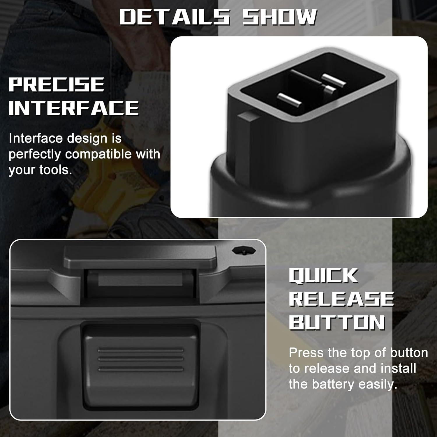 2 Baterías 3600mAh NiMH Dewalt 18V DC9096 DC9098 DC9099