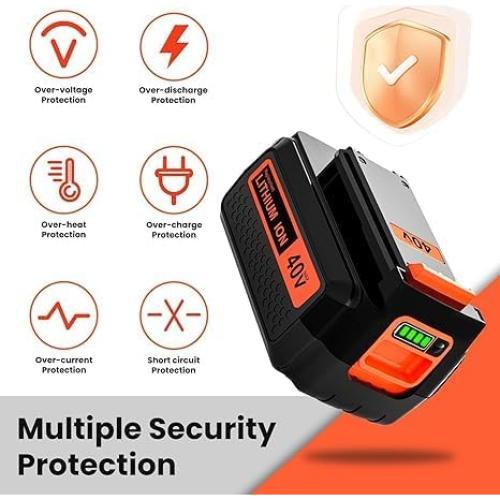 Batería de Reemplazo 40V 3.6Ah Enermall para Black & Decker