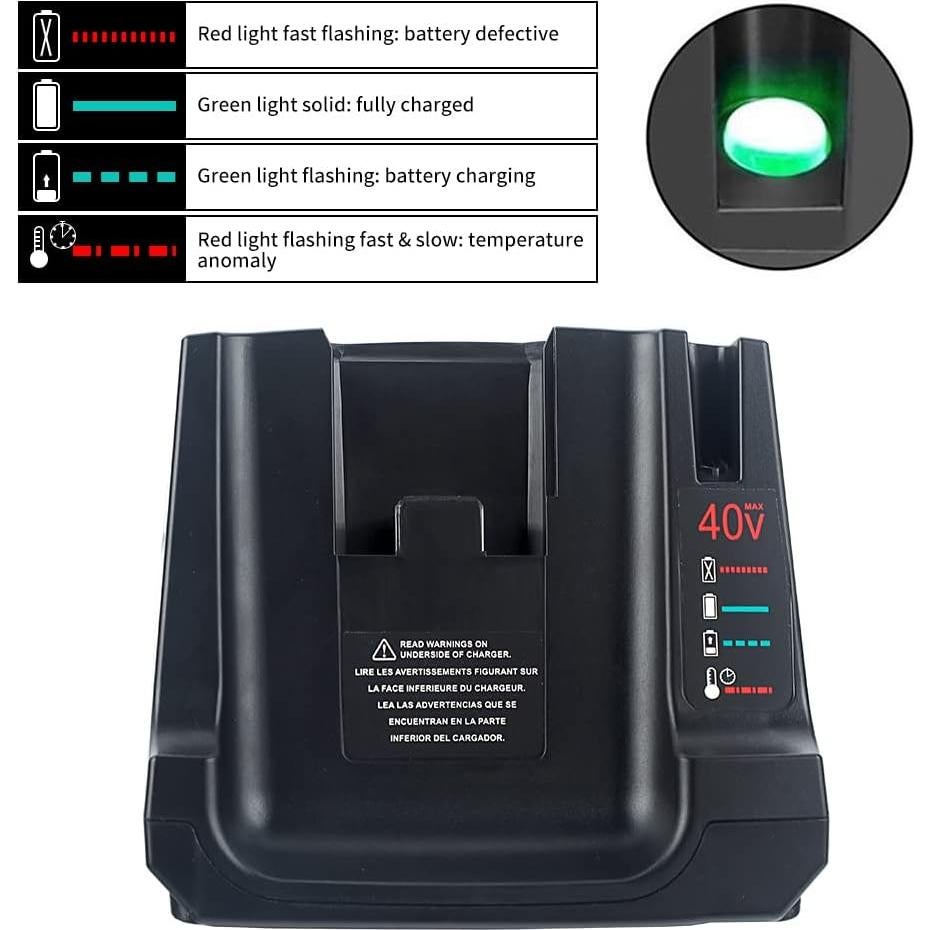 Cargador Rápido JANRI LCS36 LCS40 36V 40V MAX Compatible