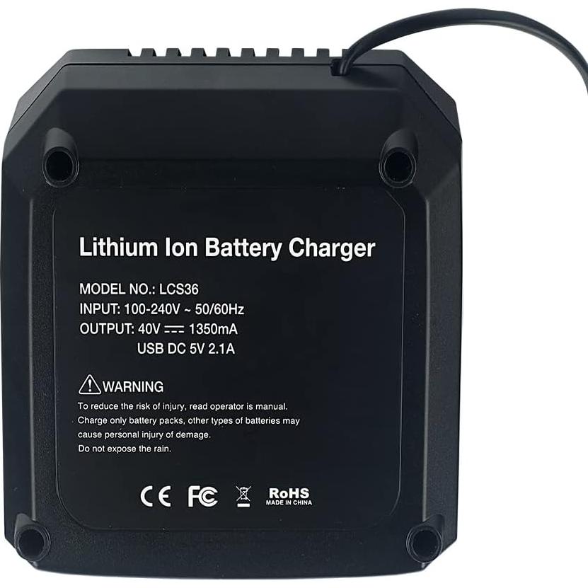 Cargador Rápido JANRI LCS36 LCS40 36V 40V MAX Compatible