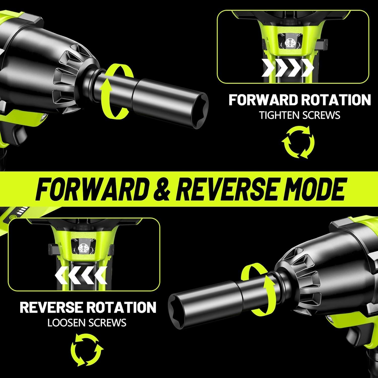 Llave de Impacto Inalámbrica LITEKON 650N.m con 2 Baterías