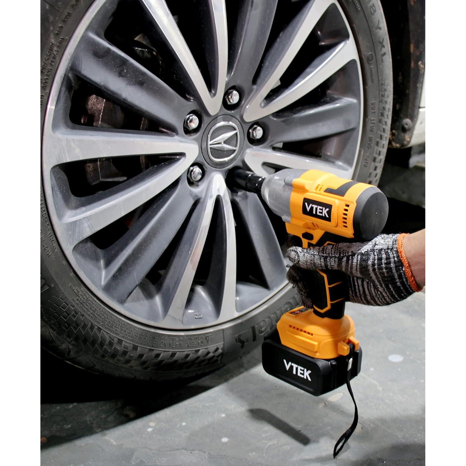 Llave de impacto inalámbrica VTEK 700N.m 1/2" - 3 en 1