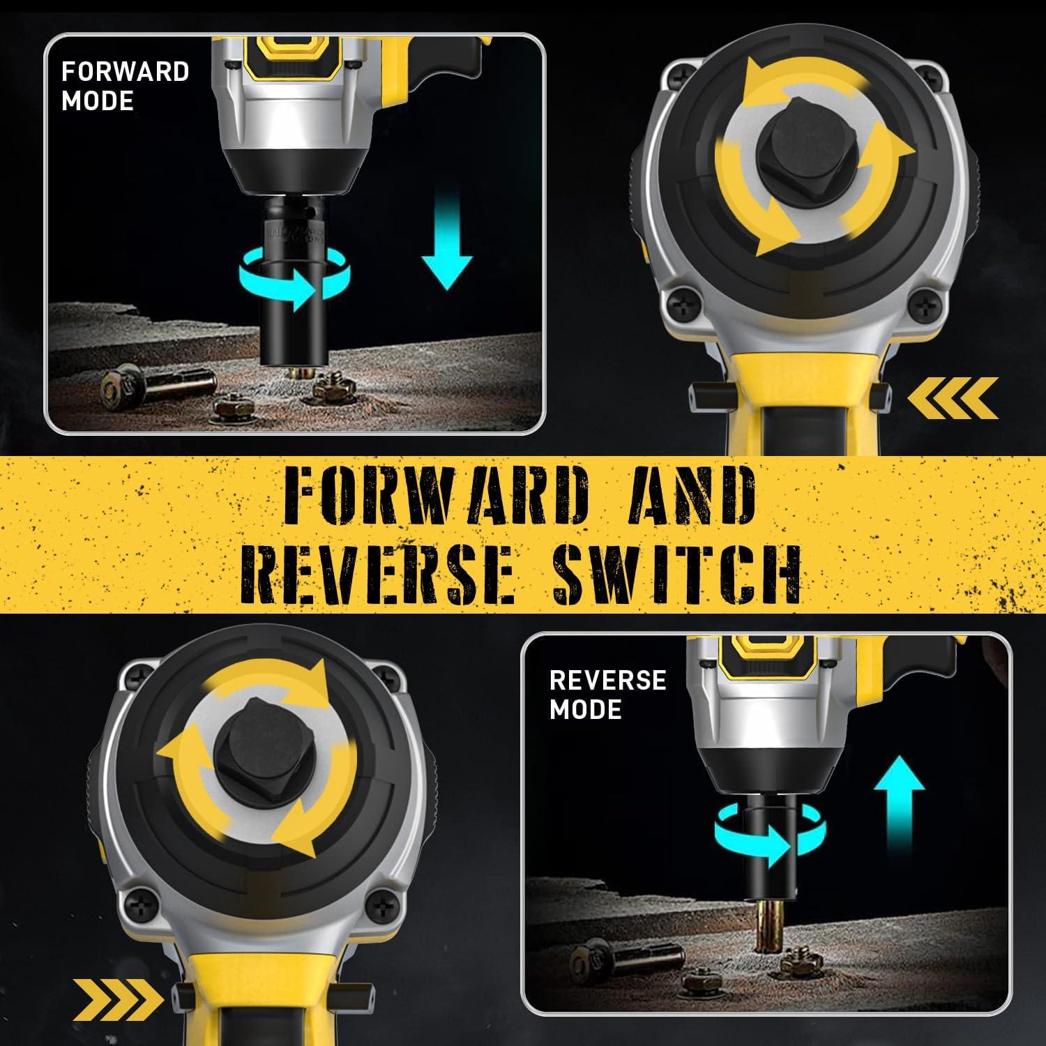 Llave de impacto inalámbrica SIDSYS 21V 400N.m con batería 4.0Ah