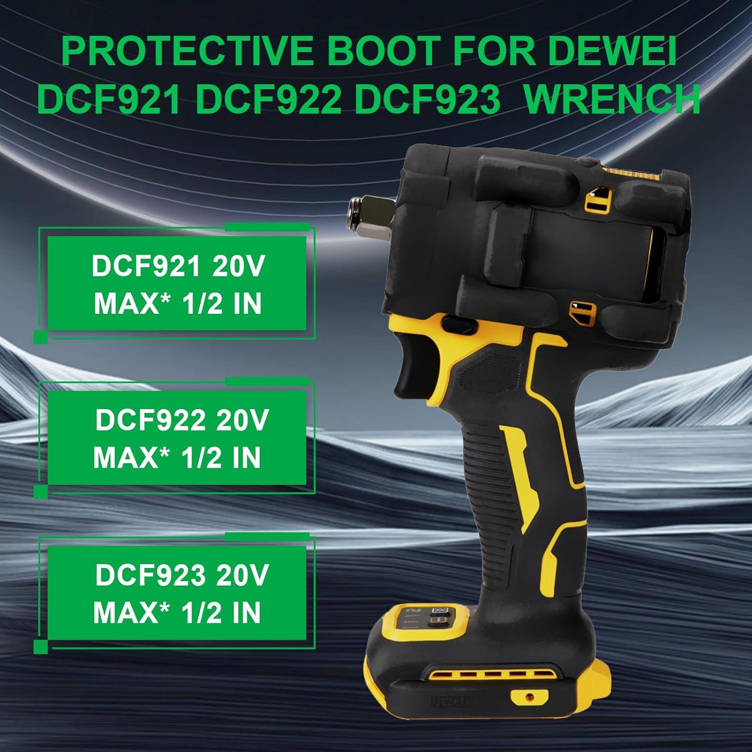 Bota Protectora DEWALT DCF921 DCF922 DCF923 1/2" Negra
