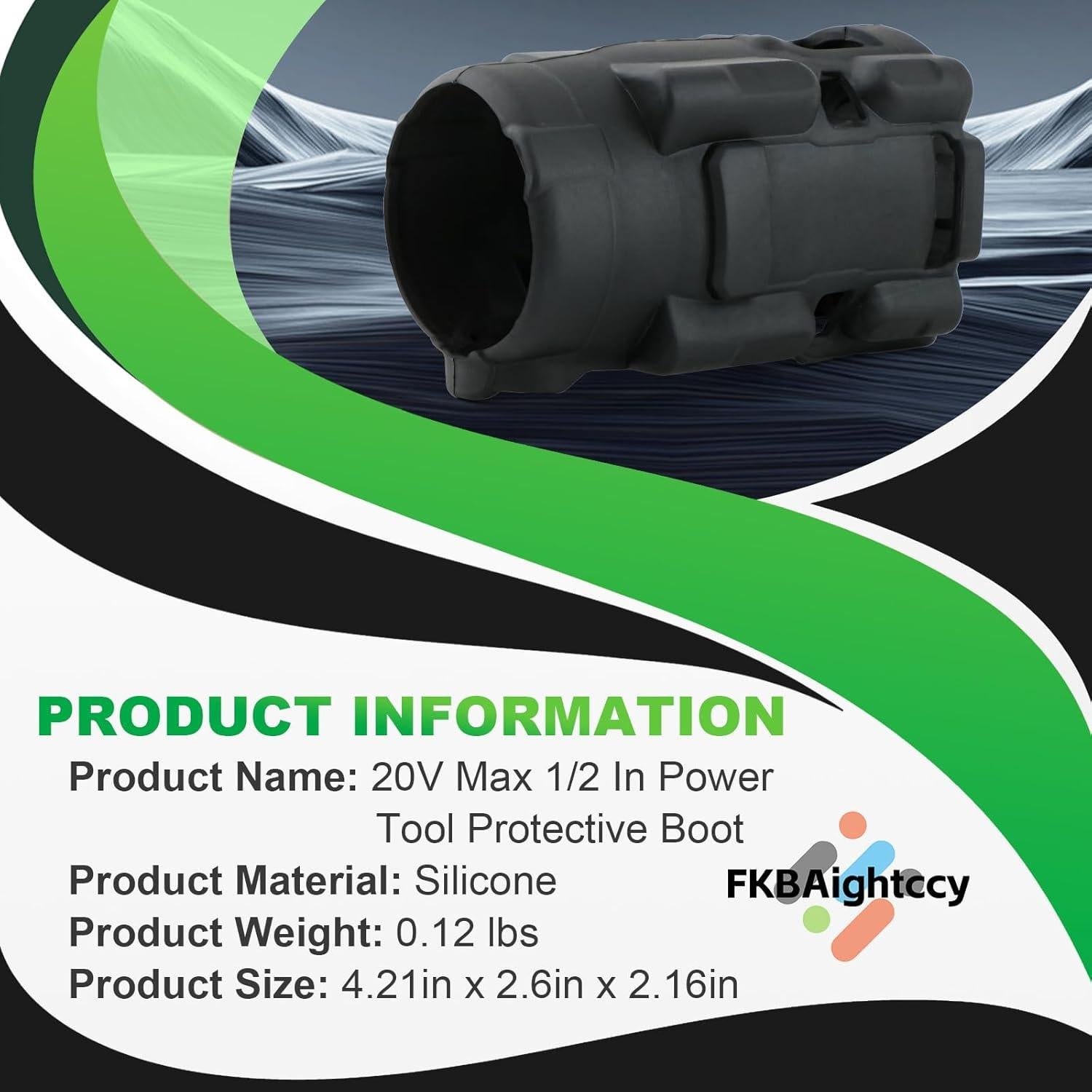 Bota Protectora DEWALT DCF921 DCF922 DCF923 1/2" Negra