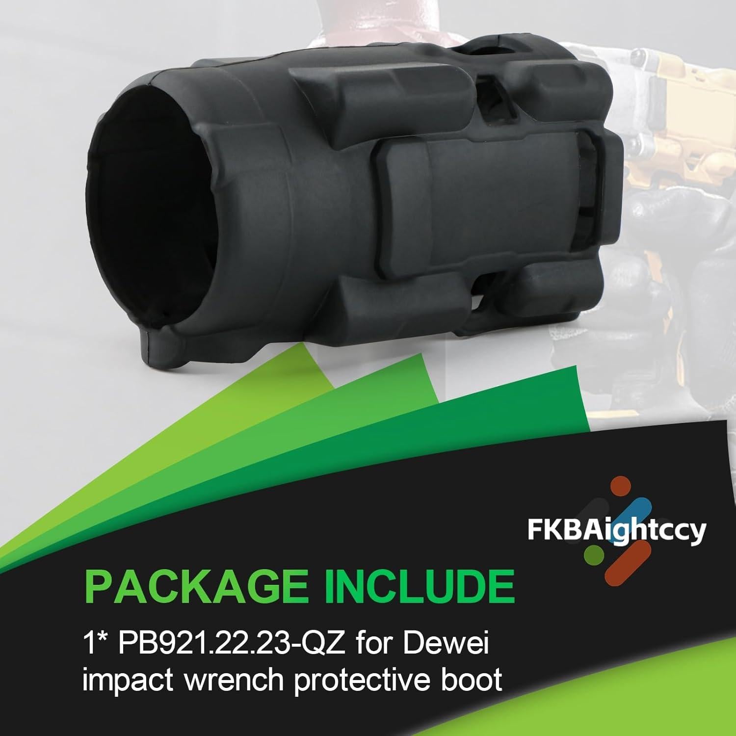 Bota Protectora DEWALT DCF921 DCF922 DCF923 1/2" Negra