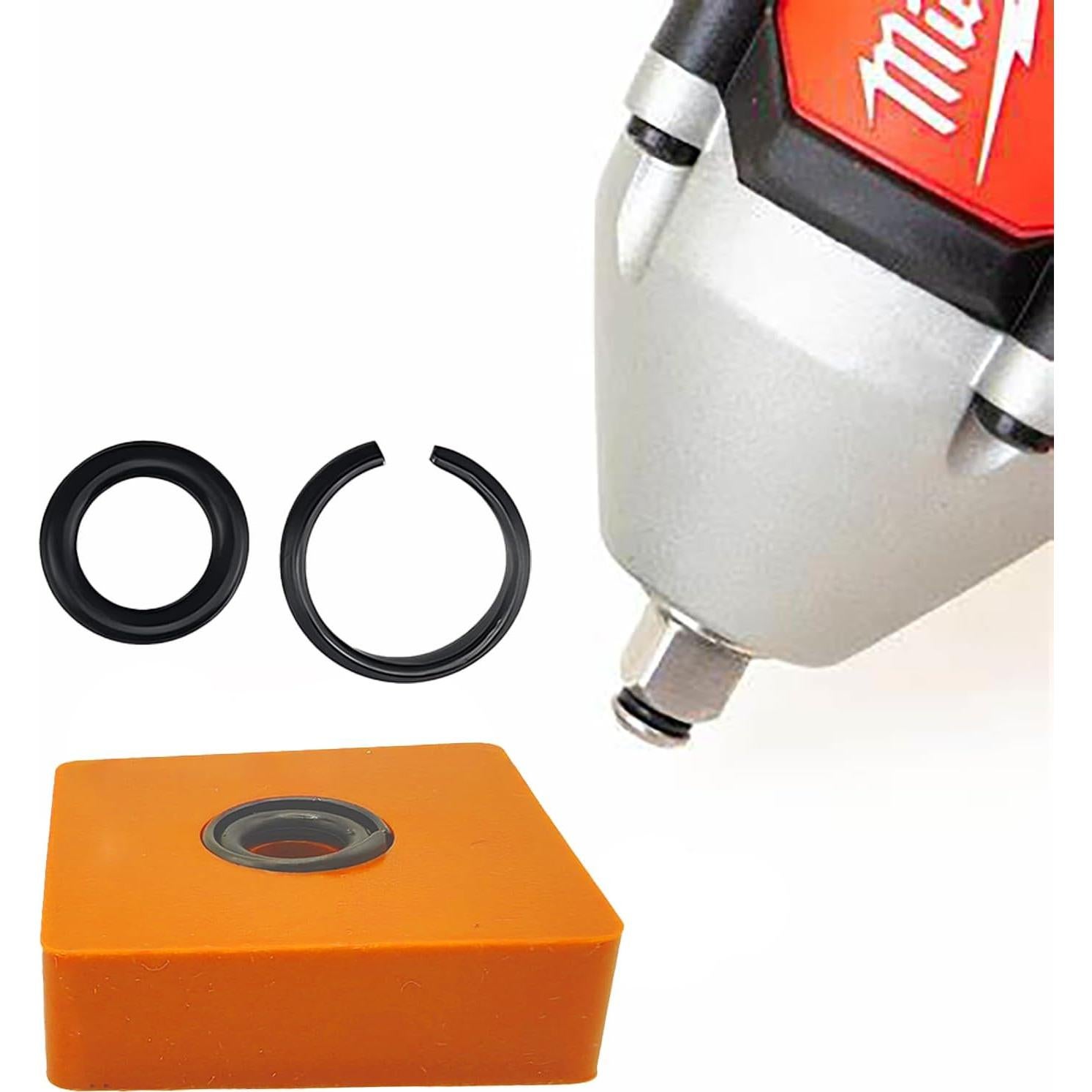 10 Sets Anillos de Retención para Llave de Impacto 1/2" Milwaukee