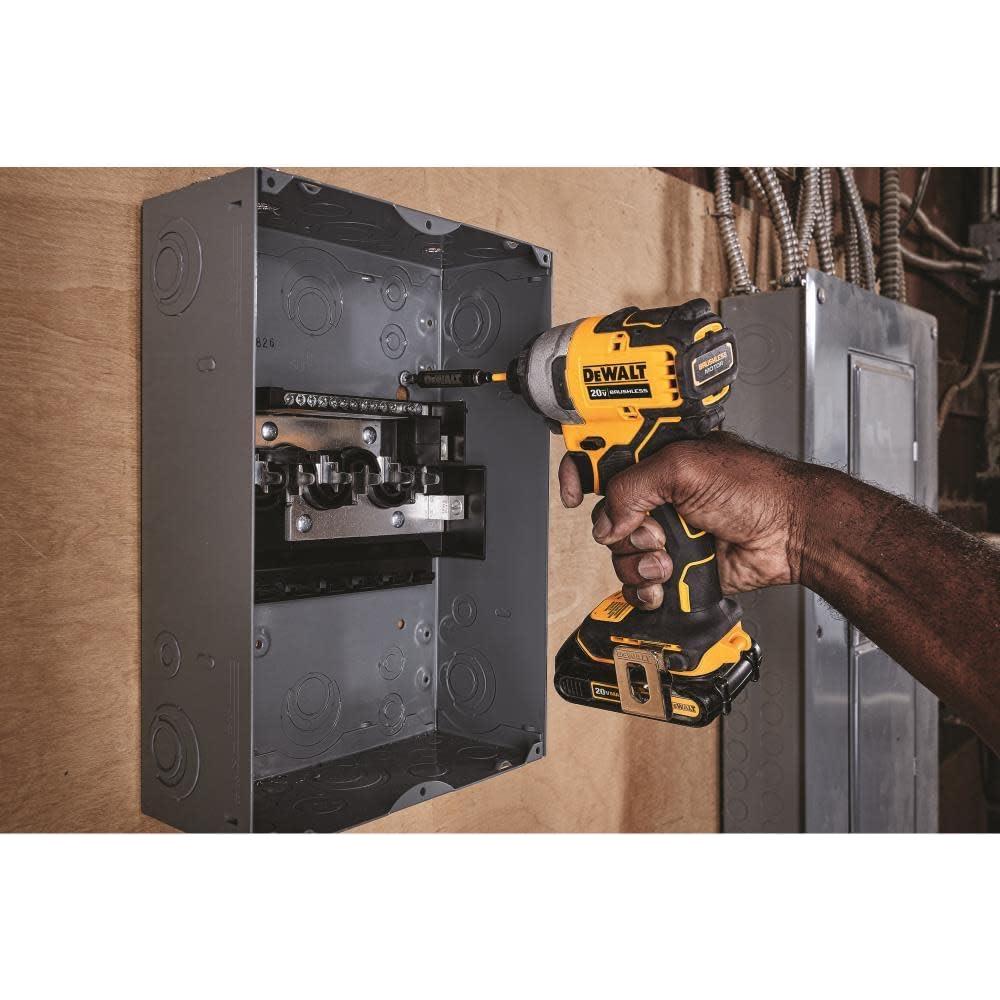 Destornillador de Impacto Inalámbrico DEWALT 20V MAX, Kit Compacto con 2 Baterías