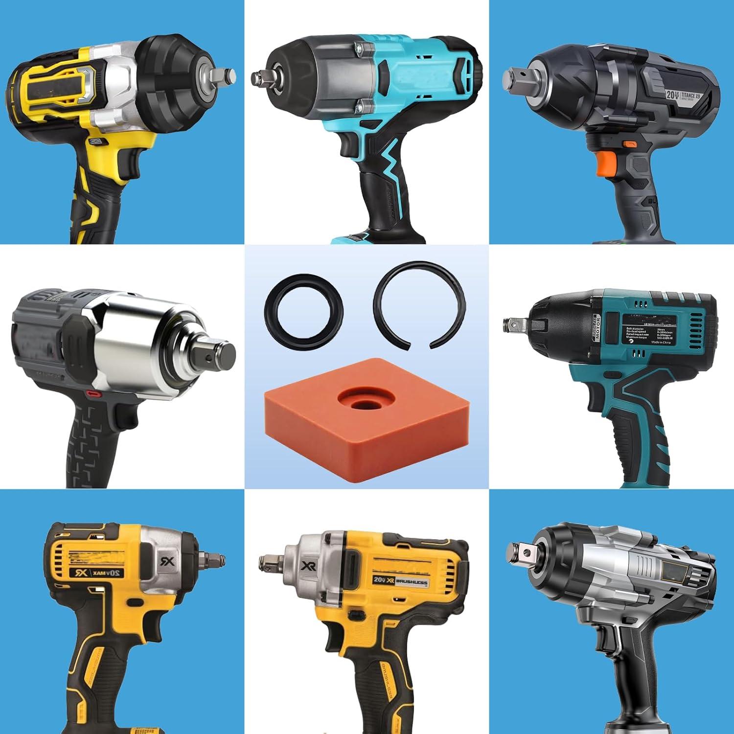 10 Juegos de Clips de Retención para Llave de Impacto 1/2" GnDaYoug