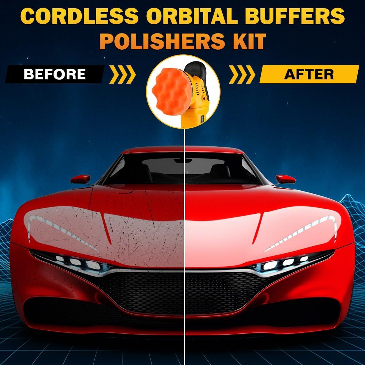 Pulidora Orbital Inalámbrica Dewalt 20V 6 Velocidades 1800-6500 RPM