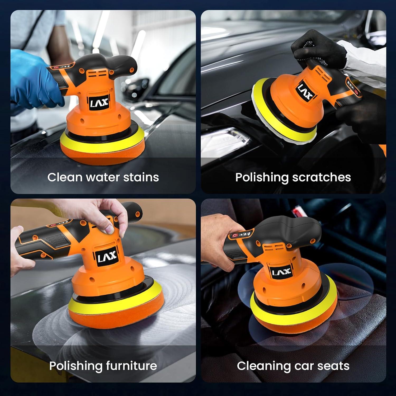 Pulidora Inalámbrica L1NXIXI 20V 6" 3 Velocidades para Coche