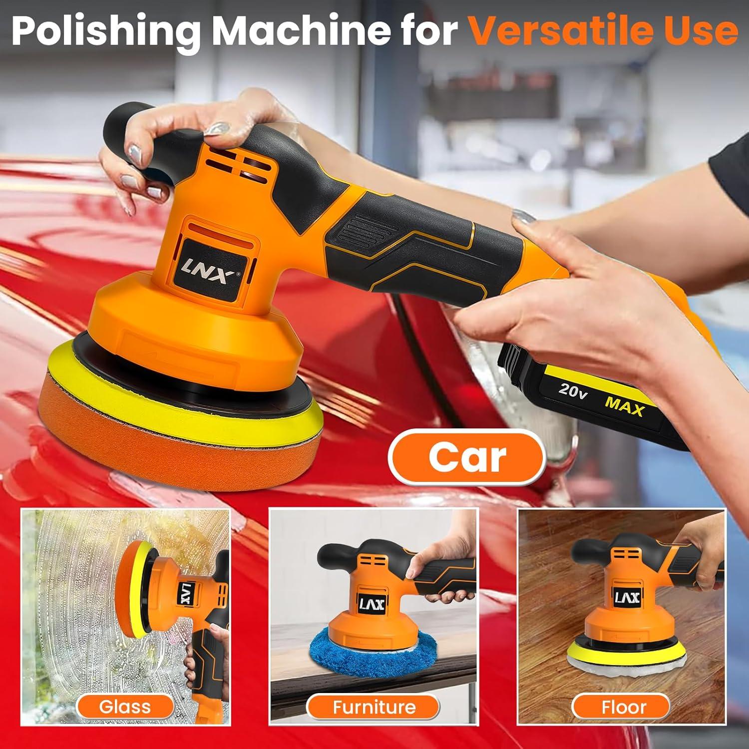 Pulidora Inalámbrica L1NXIXI 20V 6" 3 Velocidades para Coche