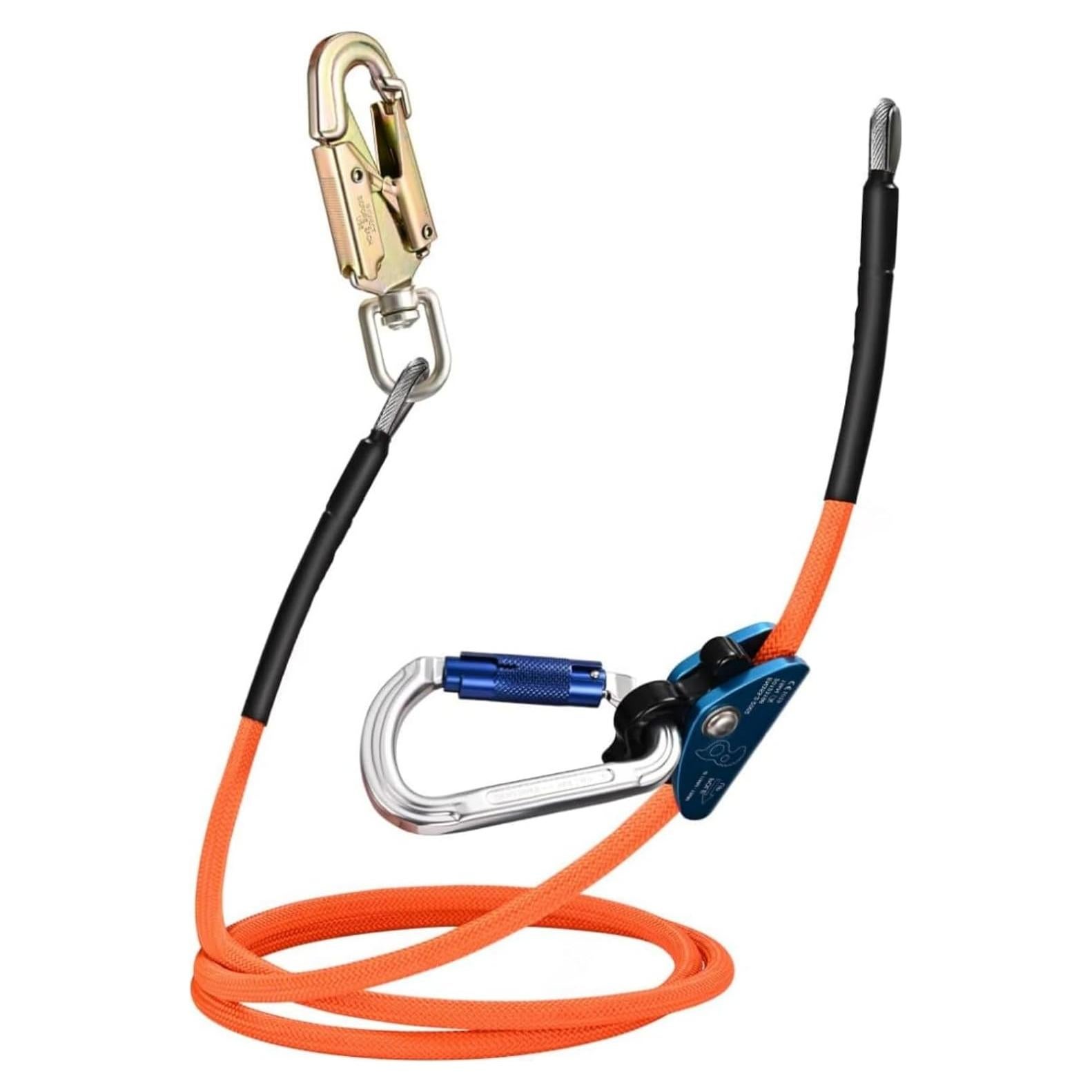 Lanyard de Escalada SEAAN 12 mm x 243,84 cm - Ajustable