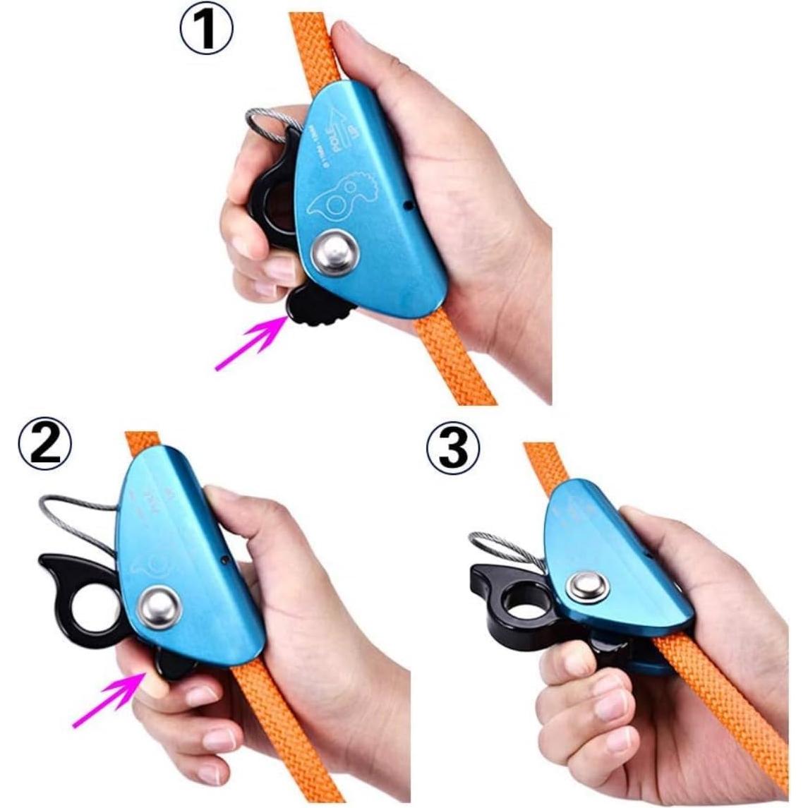 Lanyard de Escalada SEAAN 12 mm x 243,84 cm - Ajustable