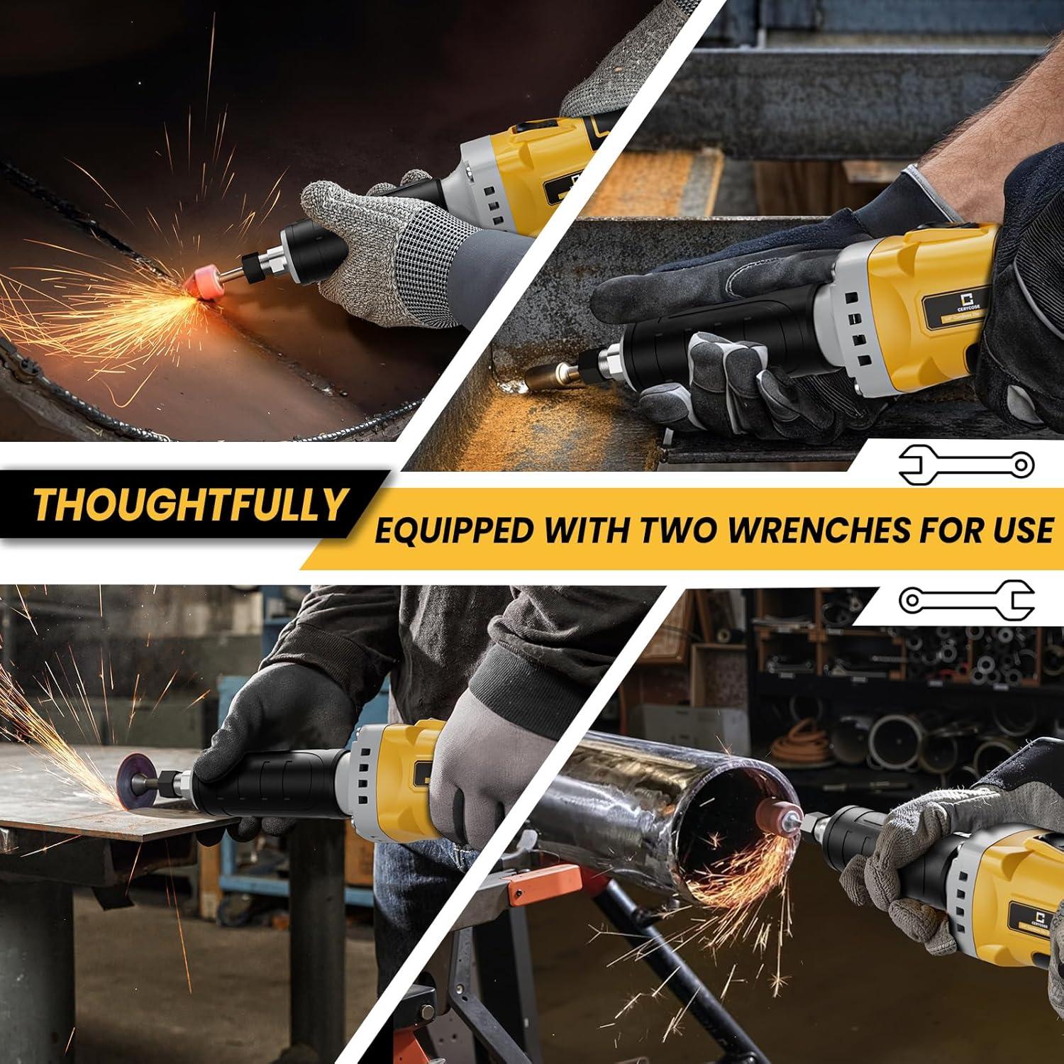 Amoladora Angular Inalámbrica Cerycose 24000 RPM 20V Max