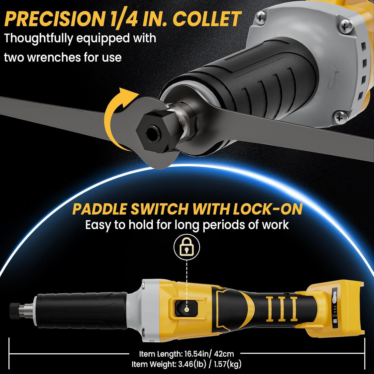 Amoladora Angular Inalámbrica Cerycose 24000 RPM 20V Max