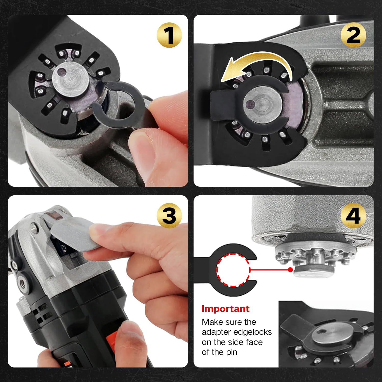 Cuchillas Oscilantes de Titanio Hiinny 6PCS para Metal y Madera