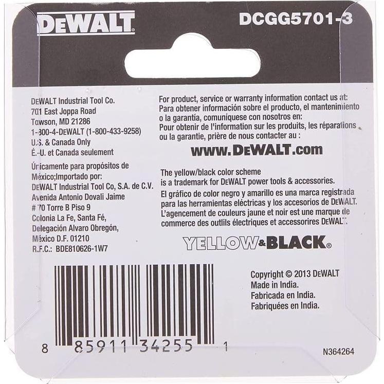 Acoplador de Grasa Dewalt DCGG5701-3 Pesado 1/8" NPT 3-Pack