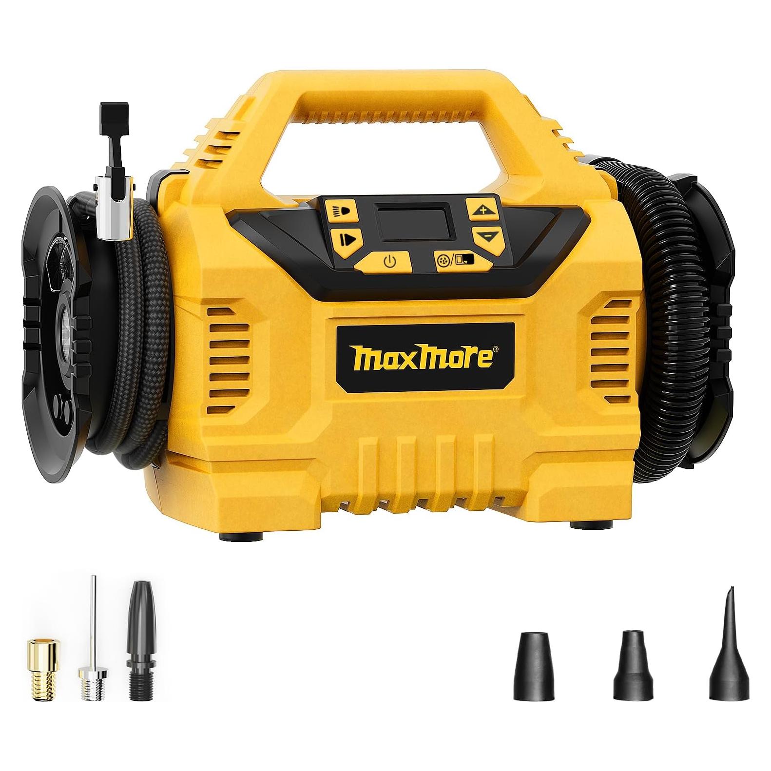 Inflador Portátil MaxMore 160 PSI Inalámbrico 20V