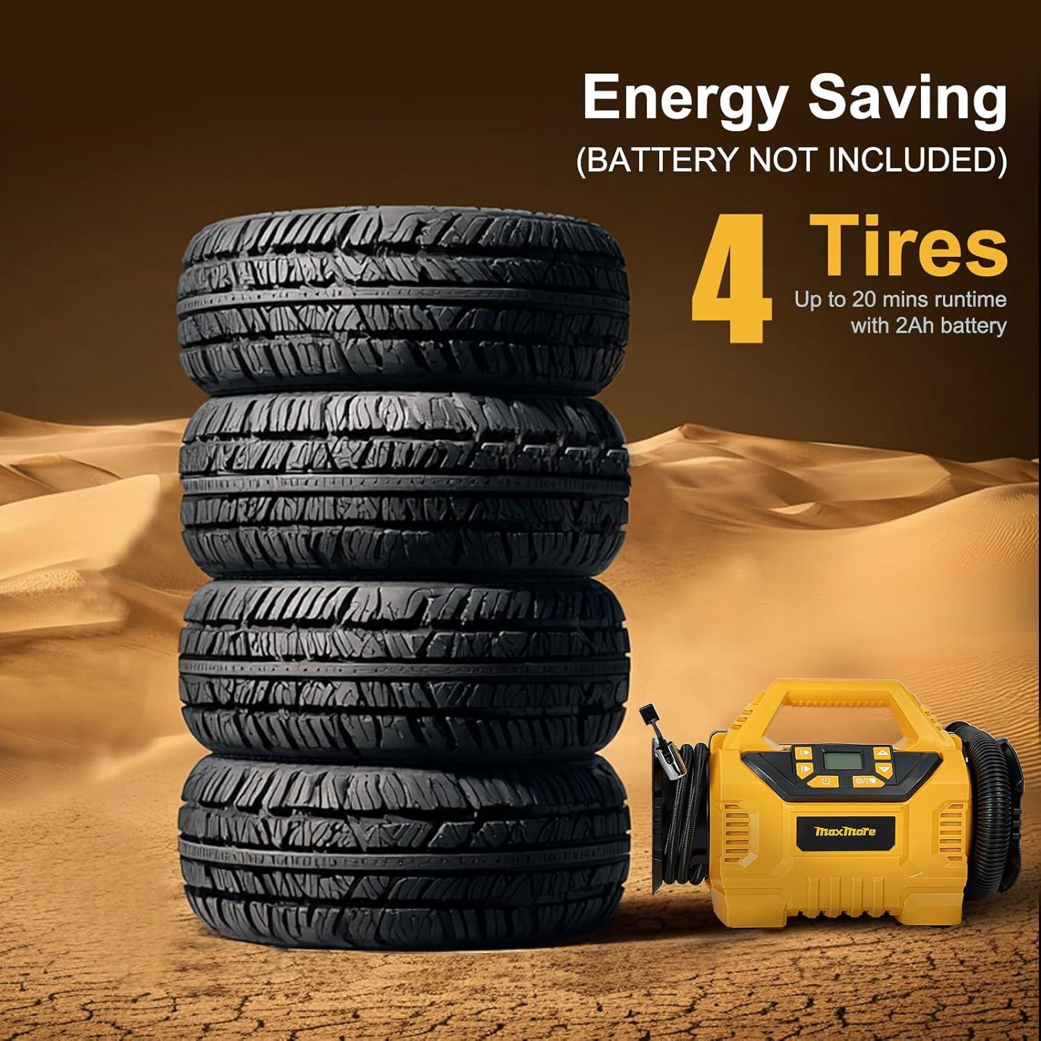 Inflador Portátil MaxMore 160 PSI Inalámbrico 20V