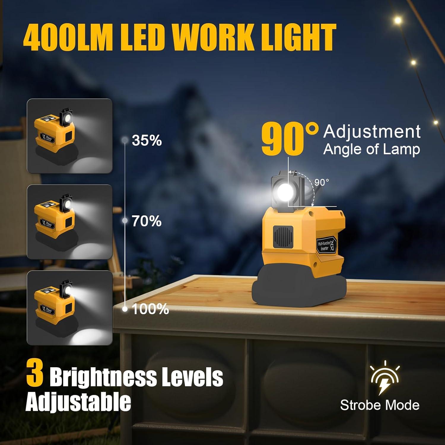 Inversor de Potencia 220W HISECREN DC 20V a AC 110V