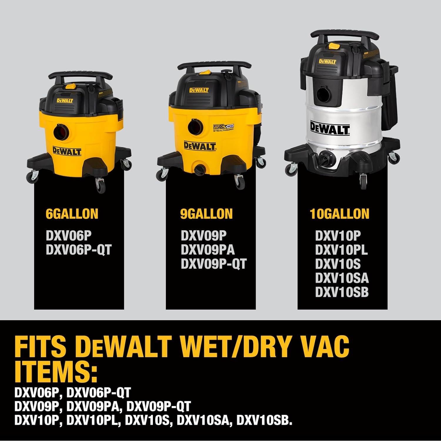 Bolsas de Filtro Desechables DEWALT DXVA19-4101 - Paquete de 9