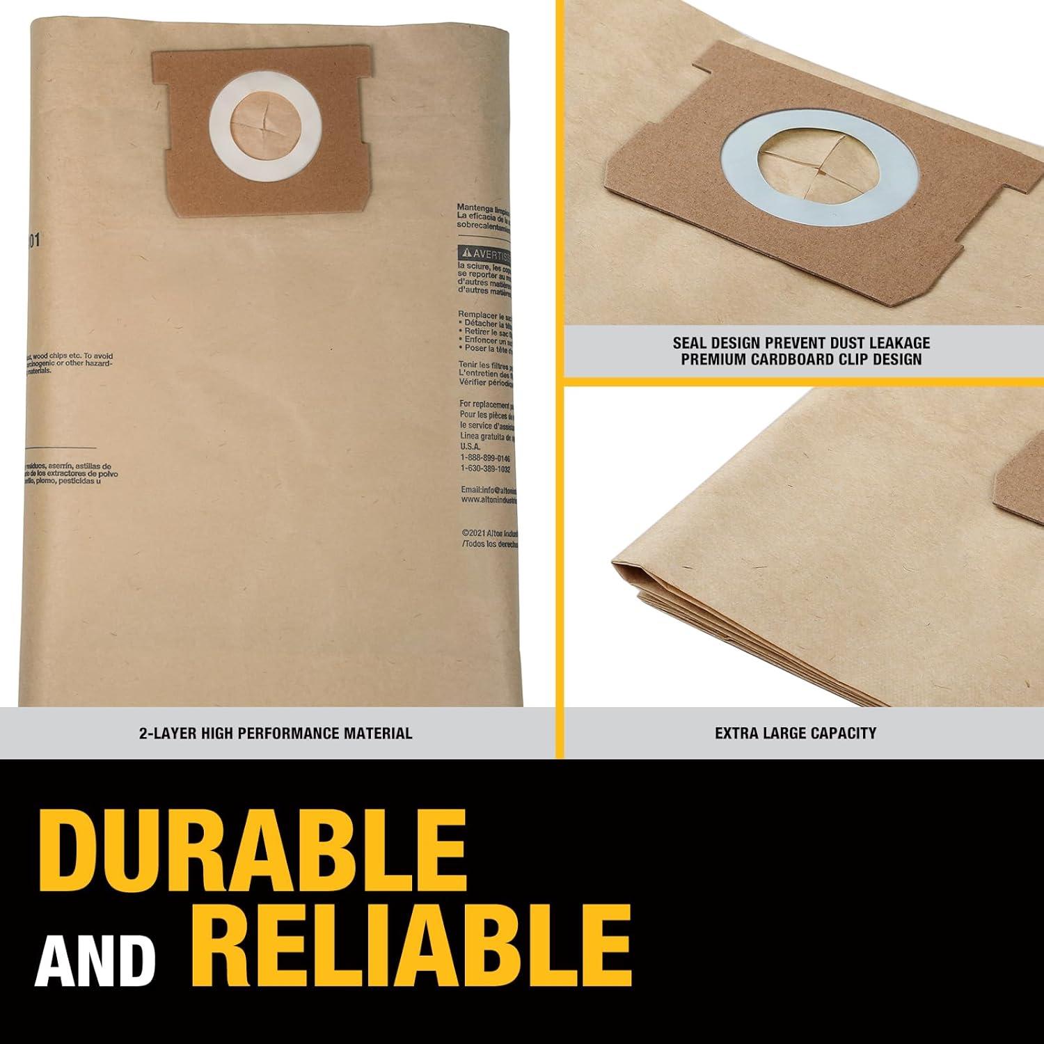 Bolsas de Filtro Desechables DEWALT DXVA19-4101 - Paquete de 9