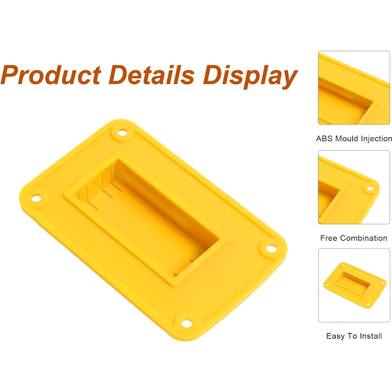 20 Soportes de Herramientas y Baterías KETTKEL Amarillo