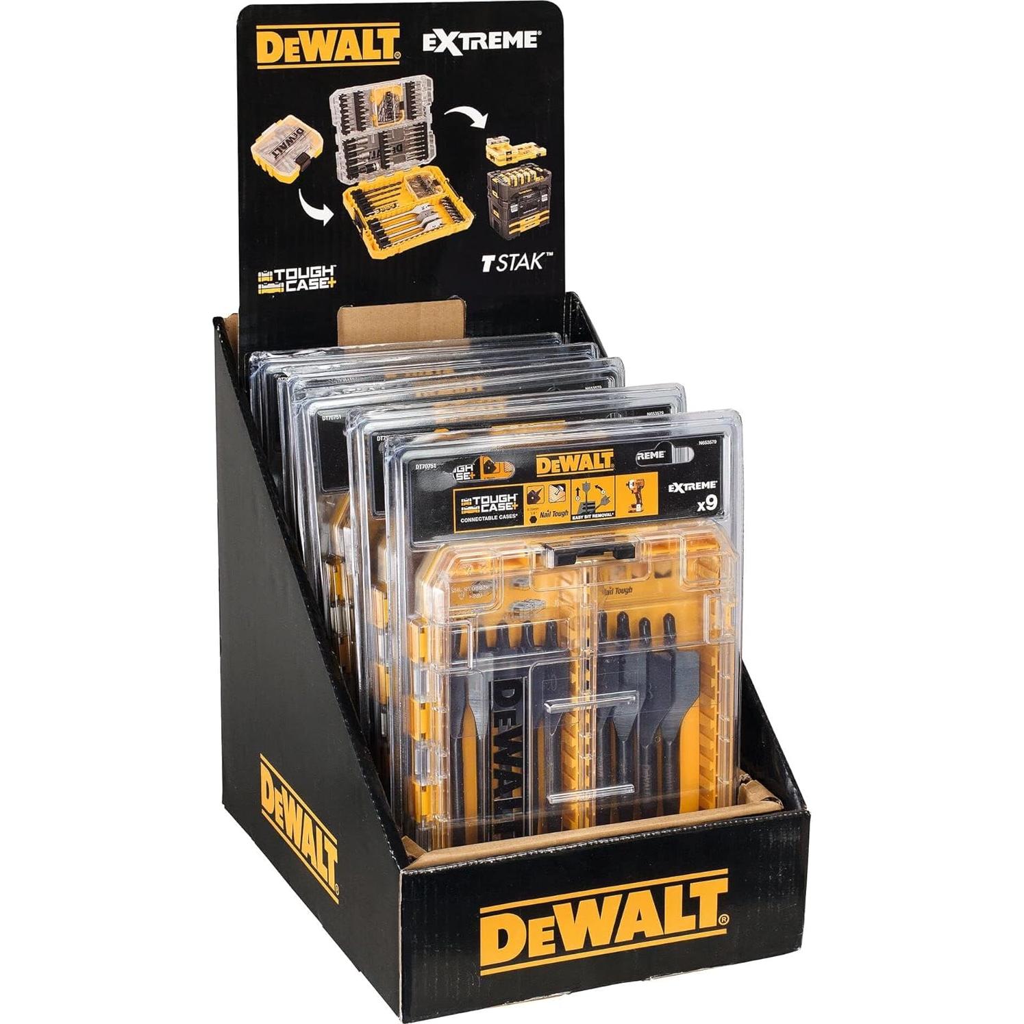 Juego de Brocas Planas DEWALT Extreme 9 Piezas 12-32 mm