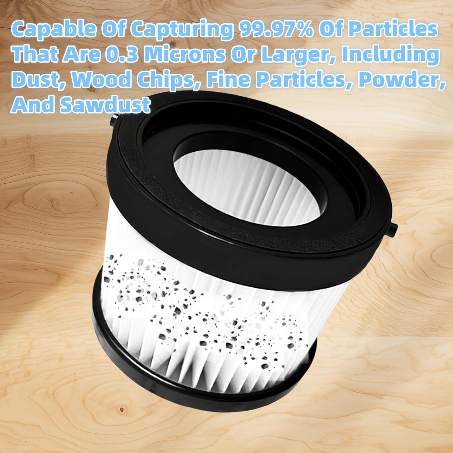 Filtros HEPA de Repuesto TALSWIF para Aspiradora Dewalt 20V - 6 Piezas