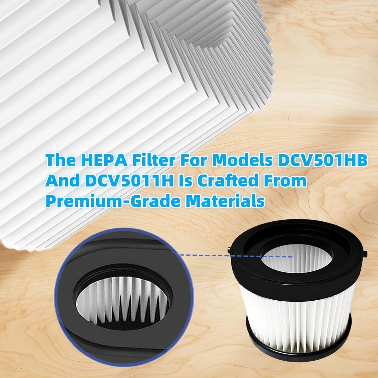 Filtros HEPA de Repuesto TALSWIF para Aspiradora Dewalt 20V - 6 Piezas