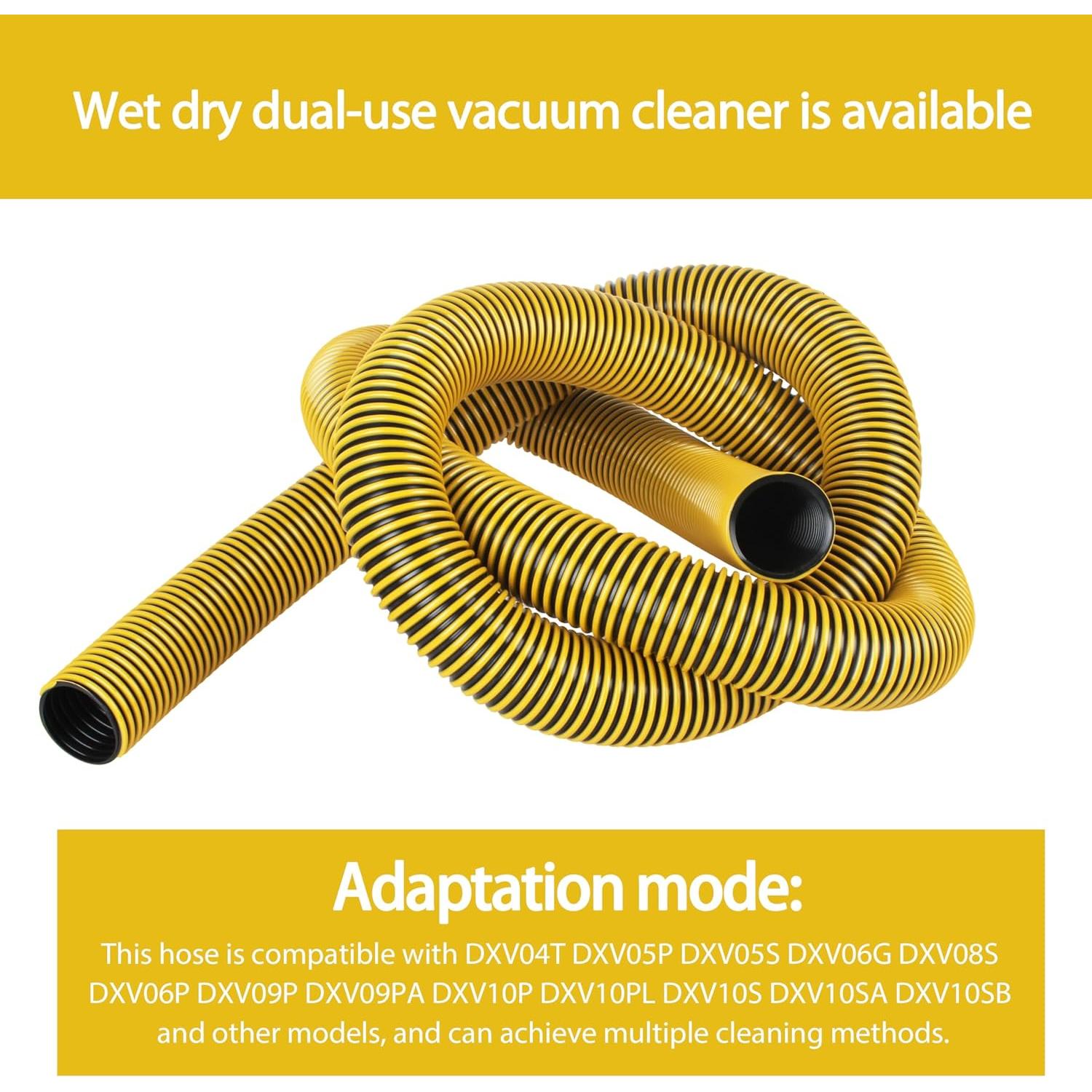 Manguera de Aspiradora Dewalt DXVA19-2500 2.13m Amarillo