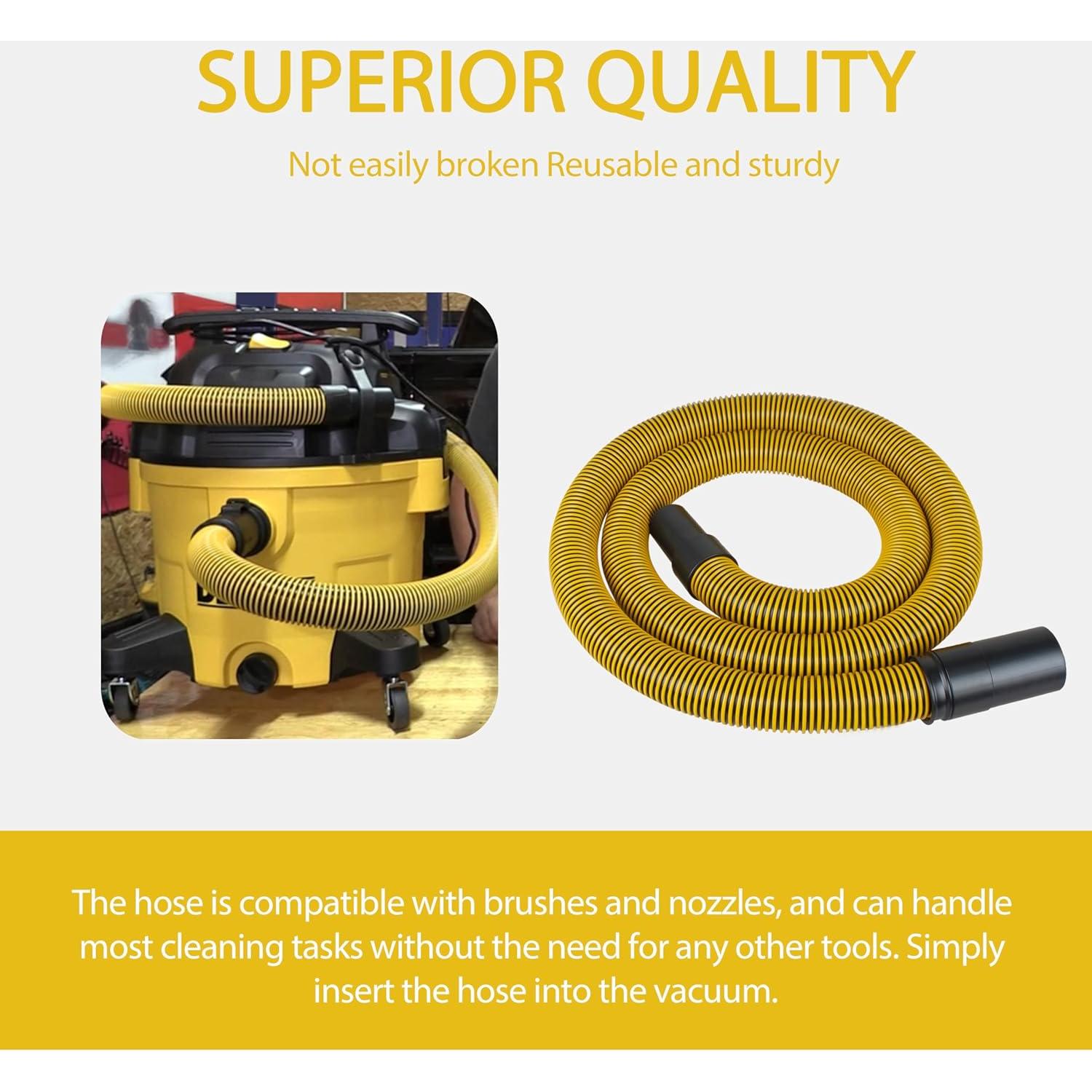 Manguera de Aspiradora Dewalt DXVA19-2500 2.13m Amarillo