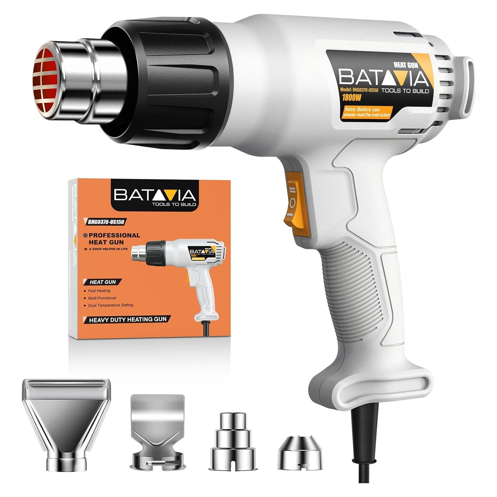 Pistola de Calor BATAVIA 1800W Doble Temperatura 389-600C