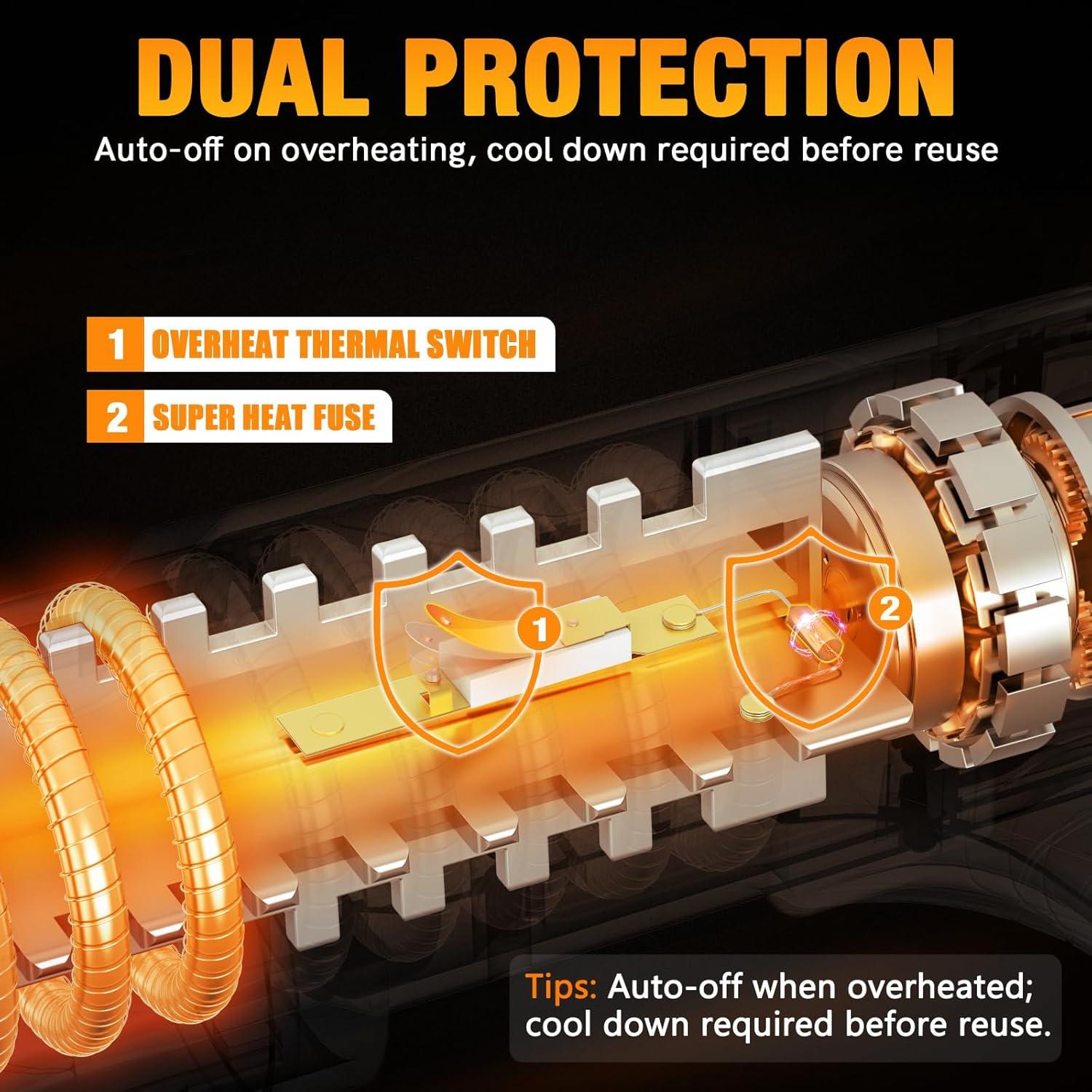 Pistola de Calor BATAVIA 1800W Doble Temperatura 389-600C