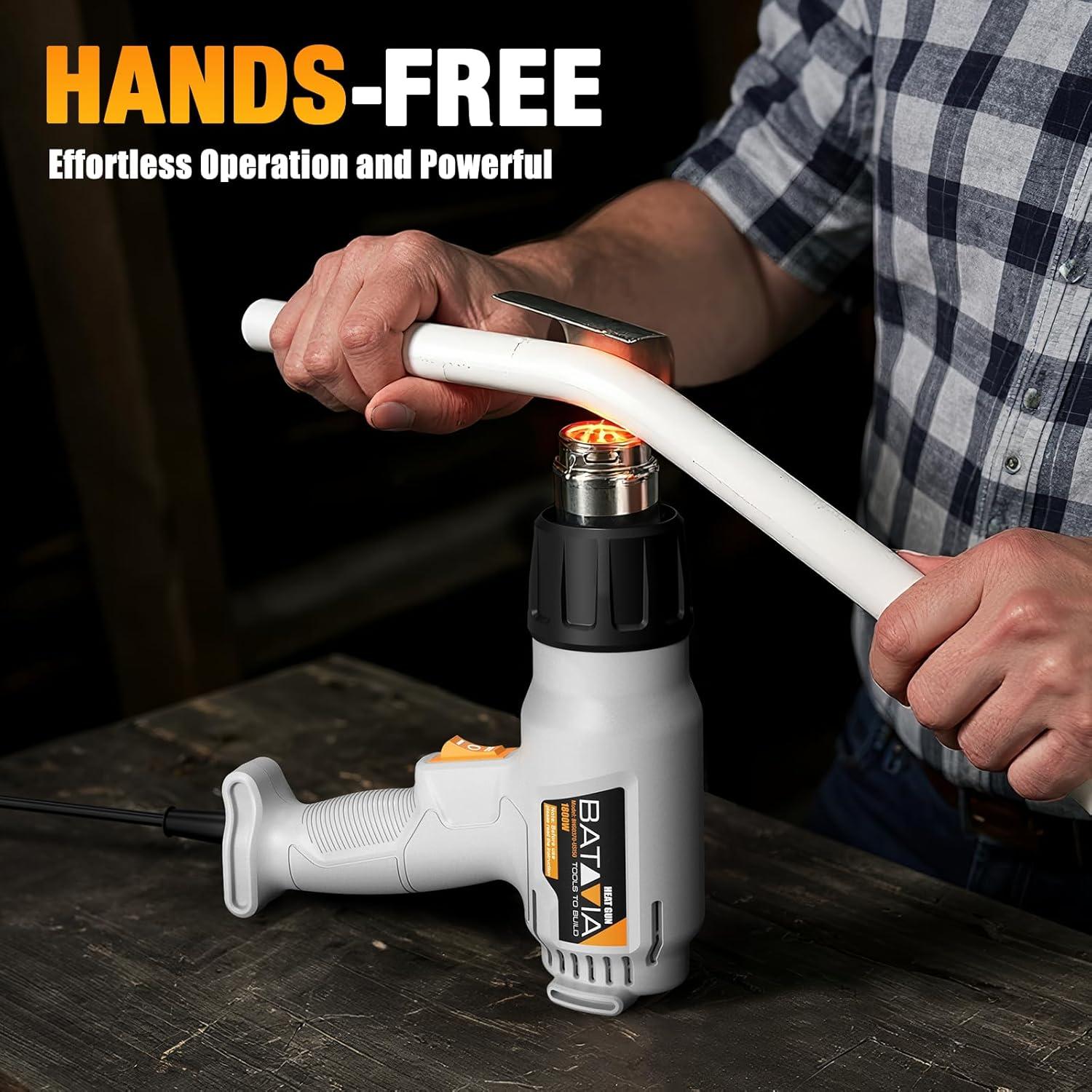 Pistola de Calor BATAVIA 1800W Doble Temperatura 389-600C