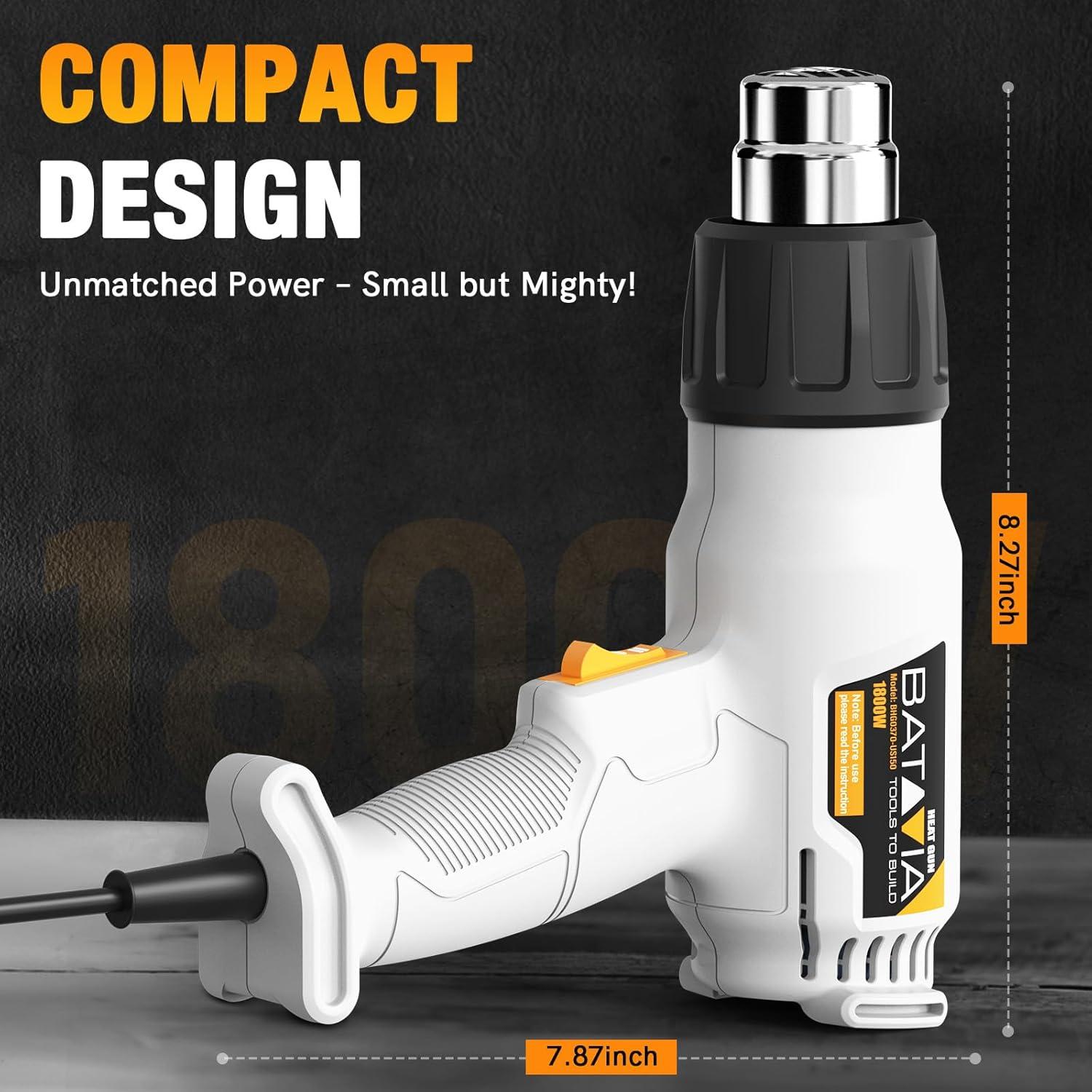 Pistola de Calor BATAVIA 1800W Doble Temperatura 389-600C