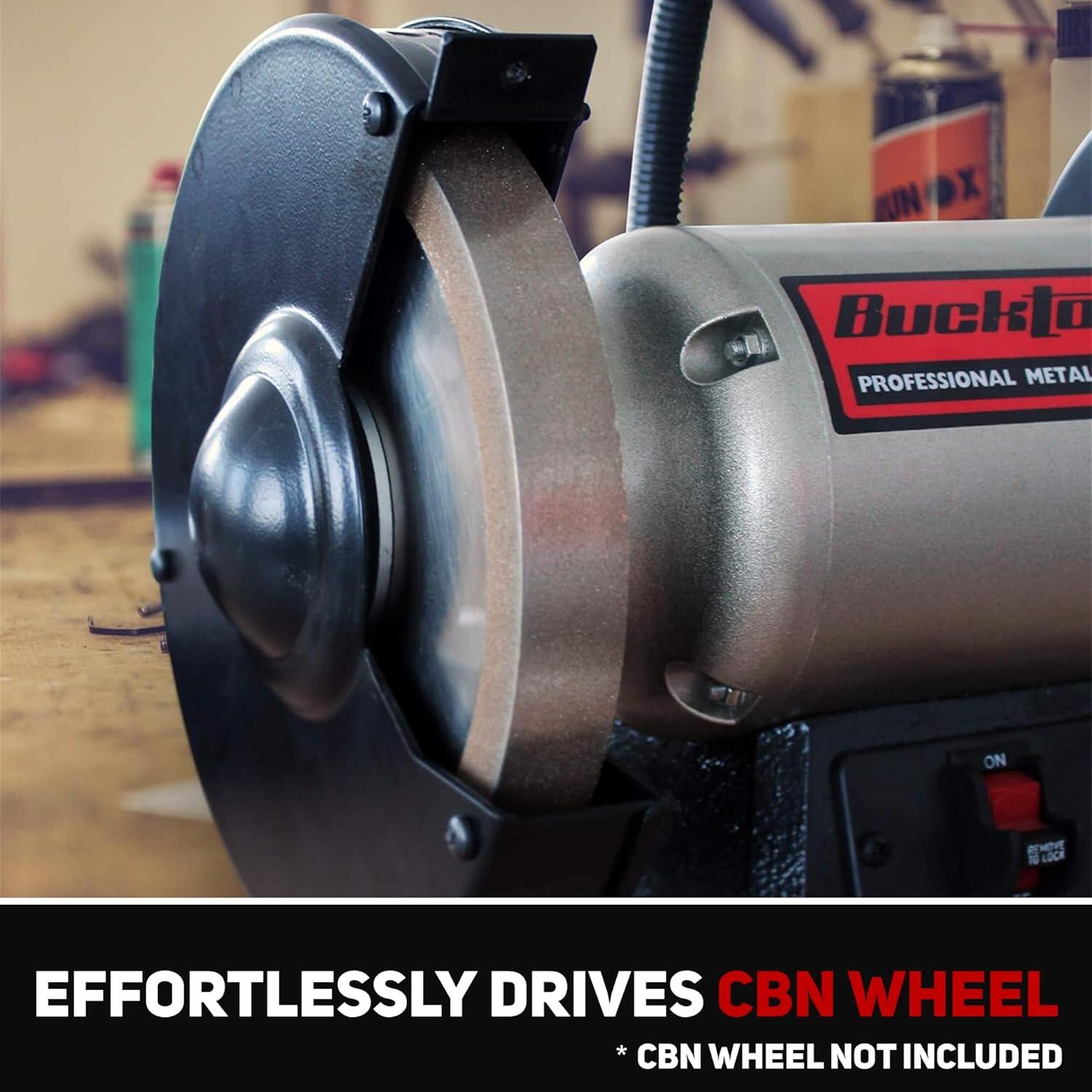 Esmeril de Banco BUCKTOOL TDS-200C4HL 8" 3/4 HP Baja Velocidad