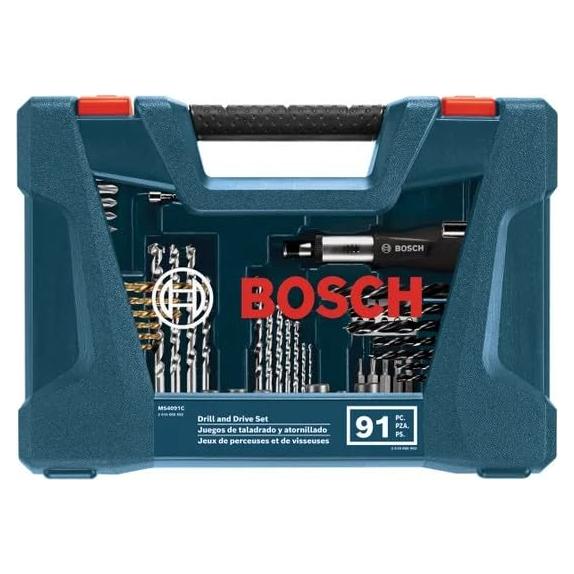 Juego de 91 Piezas de Brocas y Destornilladores Bosch MS4091C