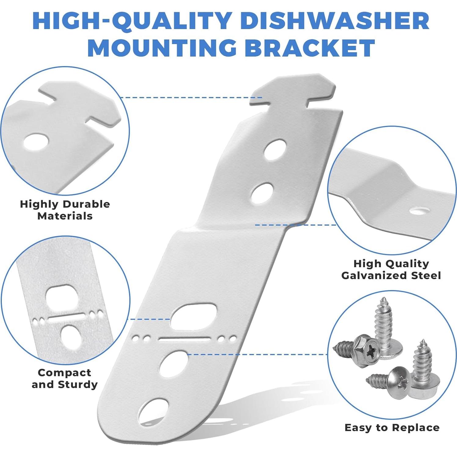 Soporte de Montaje para Lavavajillas Bosch 619985 Acero Inoxidable