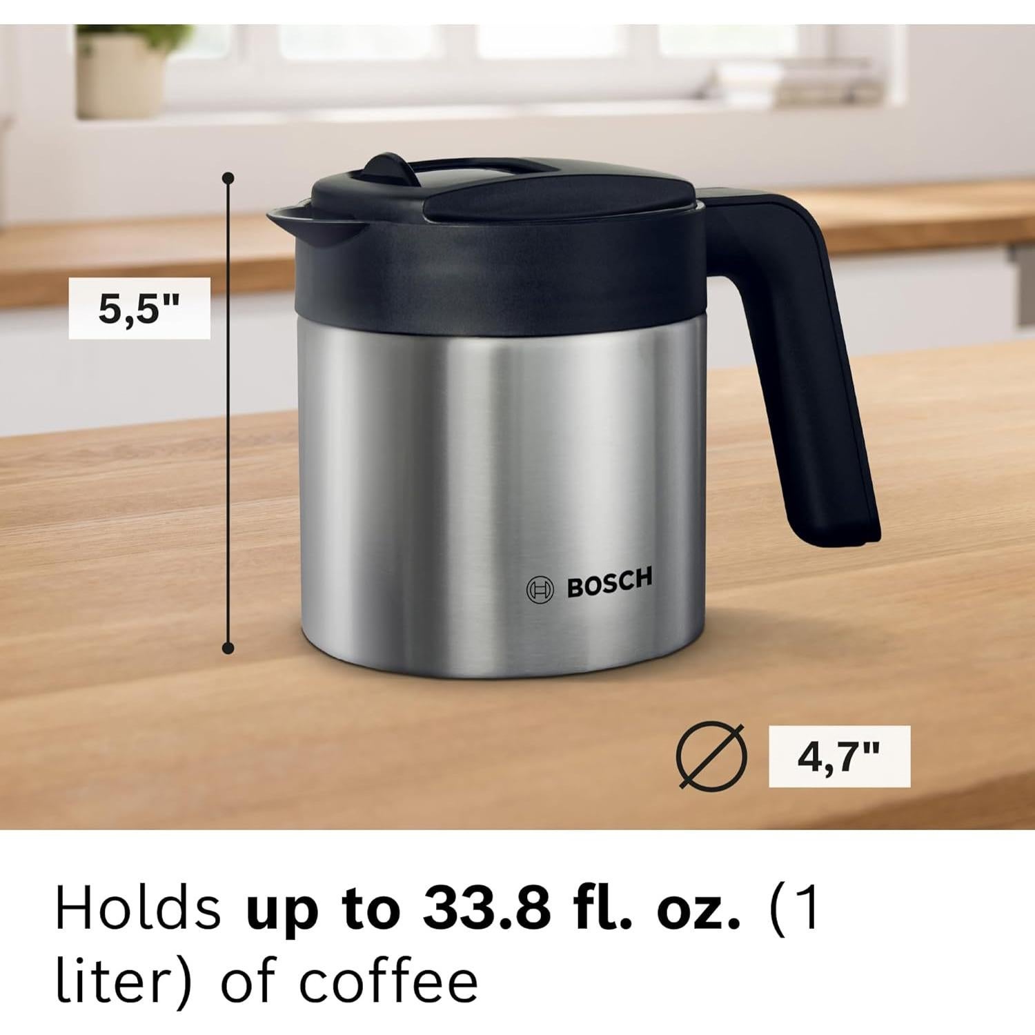 Tetera Bosch TCZ8007US 1L Acero Inoxidable para Espresso