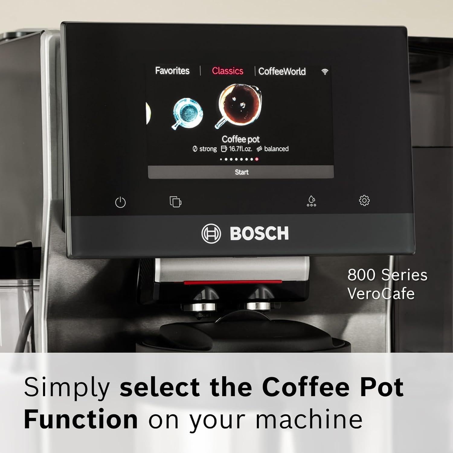 Tetera Bosch TCZ8007US 1L Acero Inoxidable para Espresso