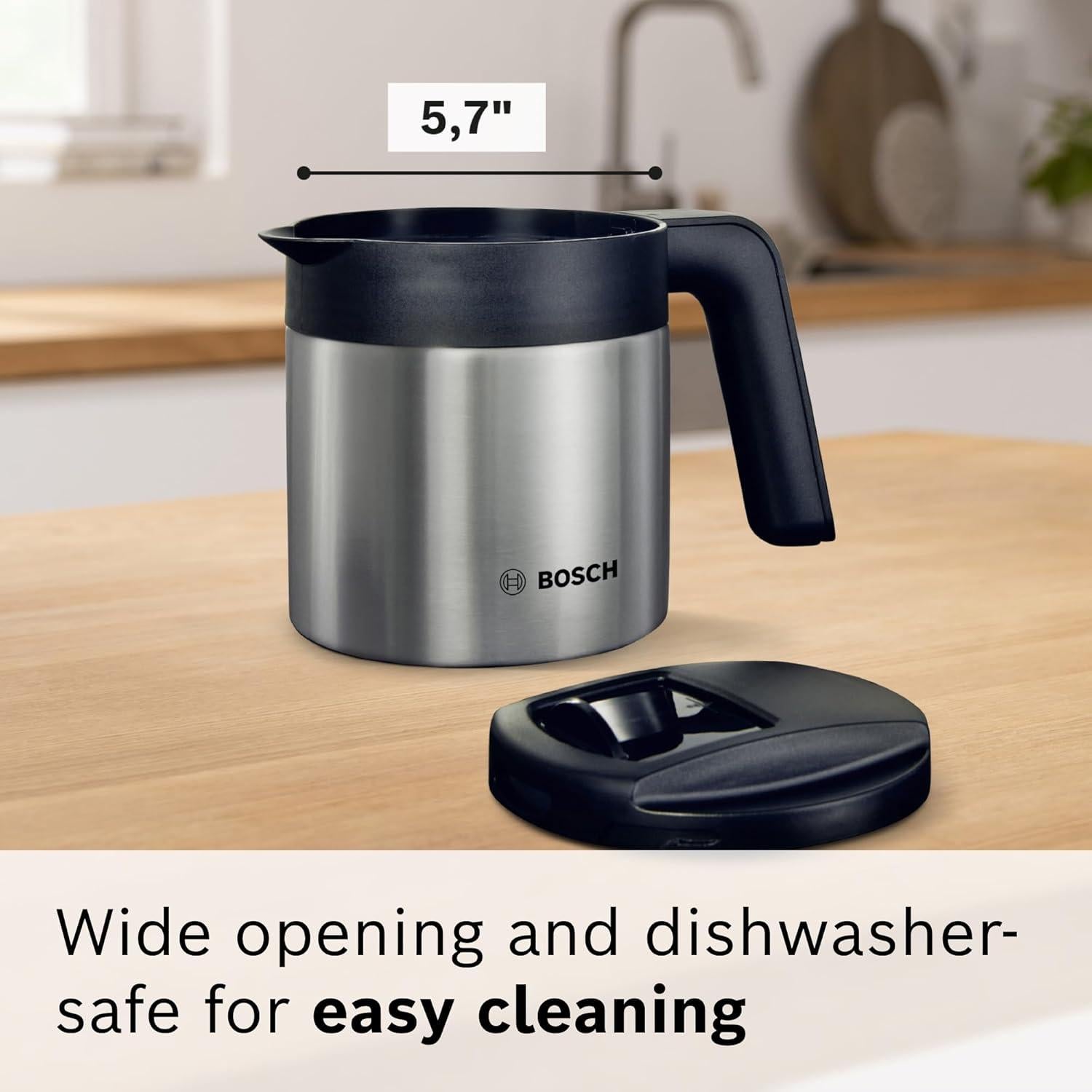 Tetera Bosch TCZ8007US 1L Acero Inoxidable para Espresso