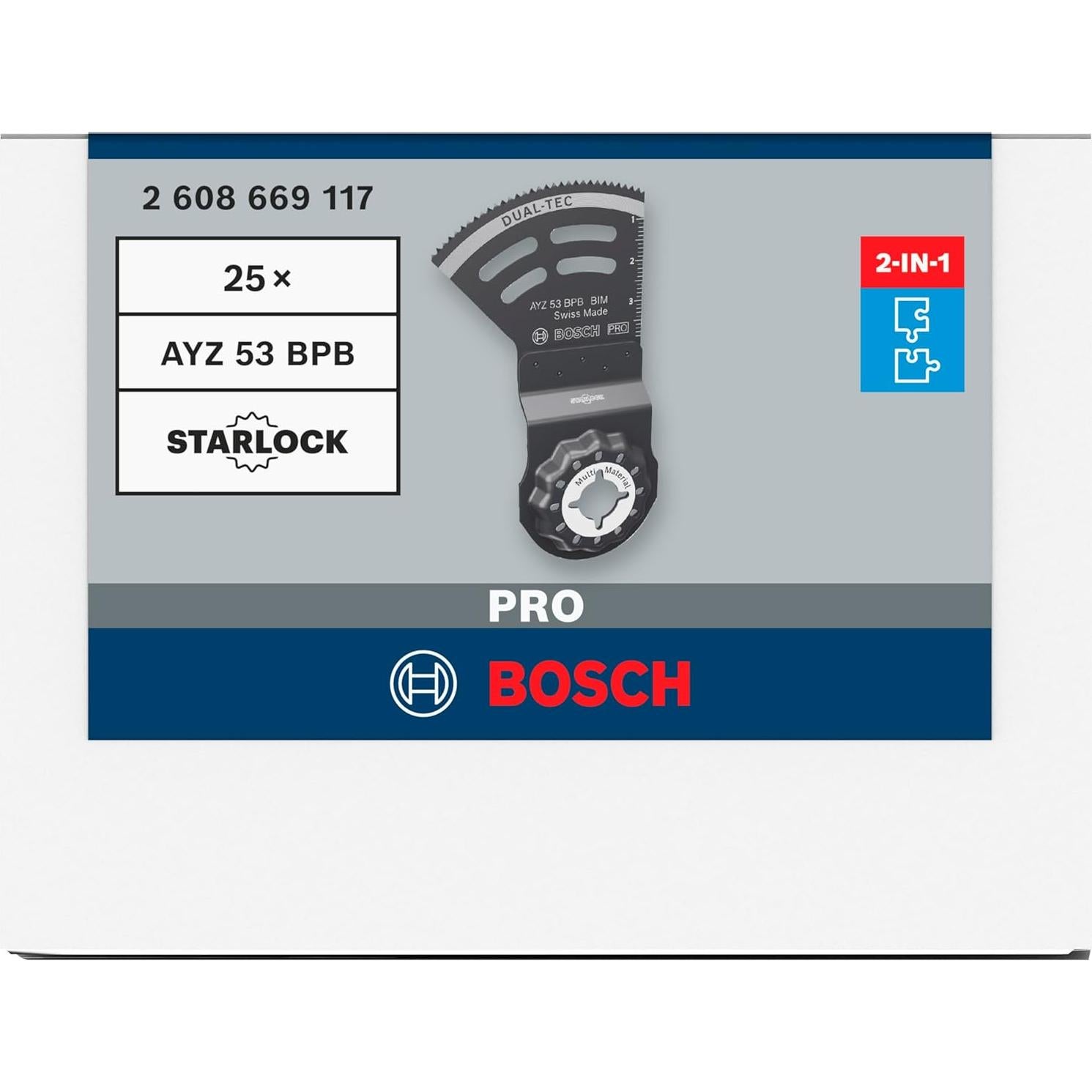 Hoja Multifuncional Bosch PRO AYZ 53 BPB para Madera y Yeso