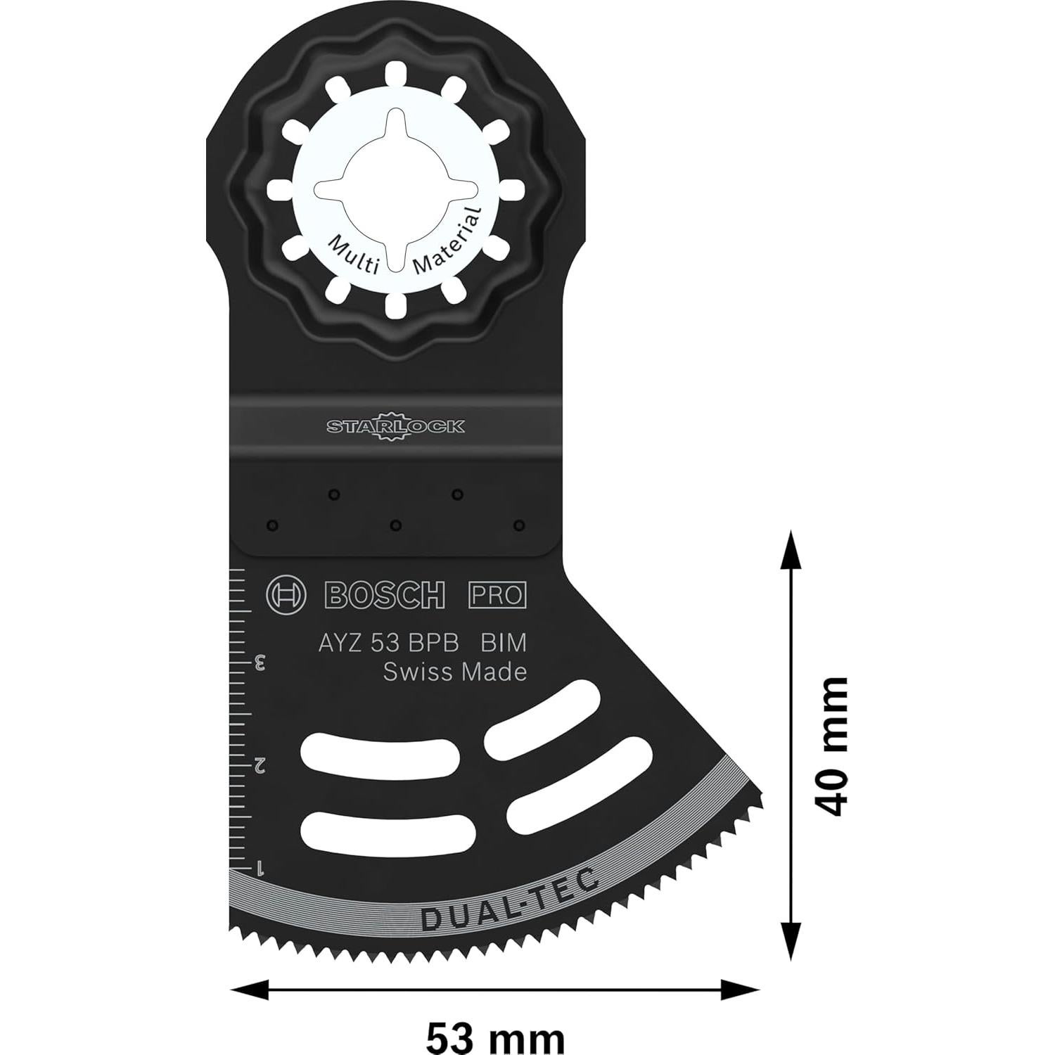 Hoja Multifuncional Bosch PRO AYZ 53 BPB para Madera y Yeso