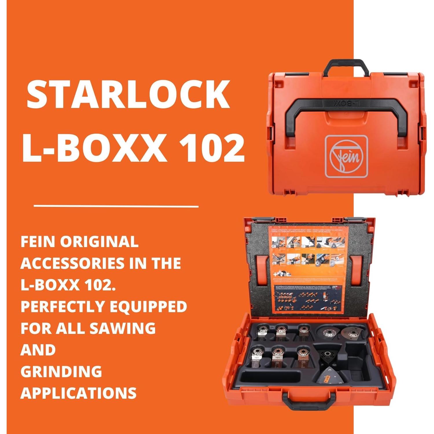 Caja de Almacenamiento Fein Starlock L-Boxx 34 Piezas