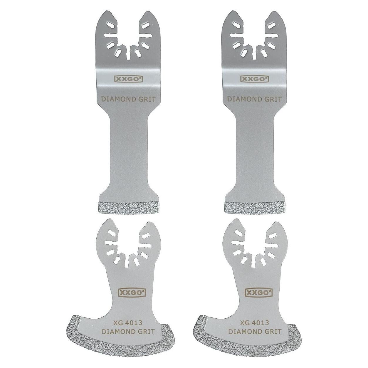 Cuchillas de Sierra de Diamante XXGO XG4203L - 4 Pcs 3.18 y 5.72 cm