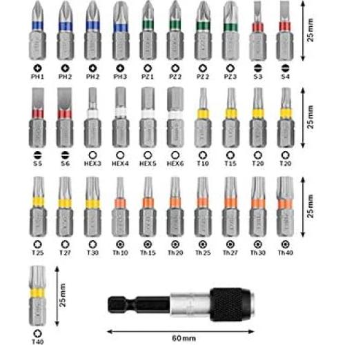 Conjunto de Puntas de Destornillador Bosch 32 Piezas